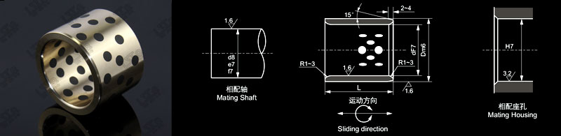 Normal Size for RST-JDB Straight Bearing
